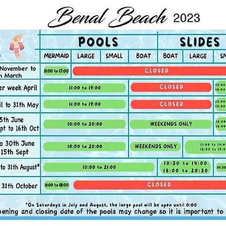Benal 2bdr Beachfront With Water Park Apartment *
